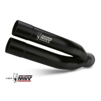 SILENCIADOR MIVV DOBLE GUN ACERO INOXIDABLE NEGRO HONDA CB 1000 R 2008-2017