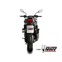 TERMINAL DE ACERO INOXIDABLE SR-1 NEGRO MIVV HONDA CB HORNET 750 2023-2024