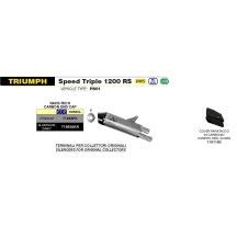 SILENCIADOR RACE TECH TITANIO CARBONO ARROW TRIUMPH SPEED TRIPLE 1200 RS 2021-2023
