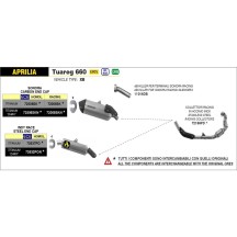 SILENCIADOR INDY RACE ARROW ALUMINIO NEGRO APRILIA TUAREG 660 2022-2023