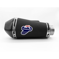 SILENCIADOR SLIP ON TERMIGNONI RLV-D54CN TAPA CÓNICA DE CARBONO DE ACERO INOXIDABLE NEGRO