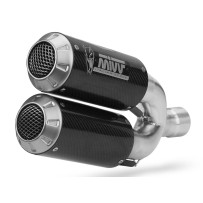 PAR DE SILENCIADORES MK3 CARBONO MIVV TRIUMPH SPEED TRIPLE 1200 RR / RS 2021-2024