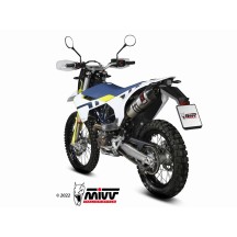TERMINAL MIVV DE ACERO INOXIDABLE STR-1 HUSQVARNA 701 ENDURO / SUPERMOTO 2021-2024