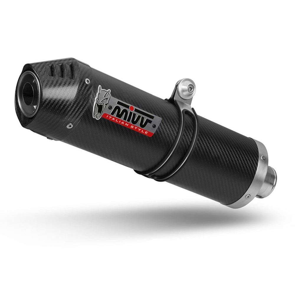 SILENCIADOR OVALADO CARBONO-CARBONO MIVV HONDA CB 500 X 2021-2024