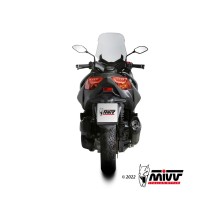 TERMINAL MOVER ACERO INOX PINTADO NEGRO MIVV YAMAHA X-MAX 125 2021-2024