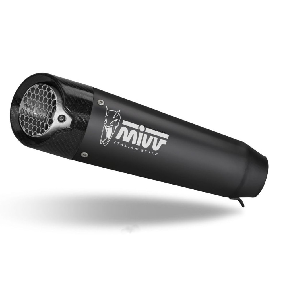 TERMINAL ACERO INOXIDABLE X-M5 NEGRO MIVV TRIUMPH TIGER SPORT 660 2021-2023 NO APROVADO