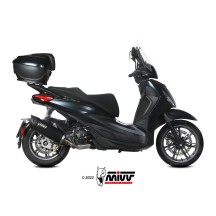 TERMINAL DE MOVER ACERO INOX NEGRO MIVV PIAGGIO BEVERLY 300 2021-2024