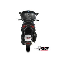 TERMINAL DE MOVER ACERO INOX NEGRO MIVV PIAGGIO BEVERLY 300 2021-2024