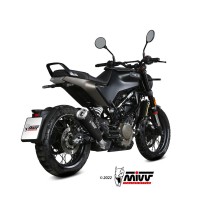 SILENCIADOR GHIBLI ACERO INOXIDABLE NEGRO MIVV HUSQVARNA VITPILEN 401 2021-2023