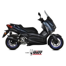 SILENCIADOR MOVER MIVV ACERO INOX NEGRO  YAMAHA X-MAX 300 2021-2024