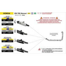 ALUMINIO DE FLECHA OSCURA DE TERMINAL RÁPIDO HONDA CB 750 HORNET 2023-2025