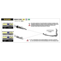 SILENCIADOR NICHROM PRO RACE ARROW SUZUKI GSX-S 950 2021-2023