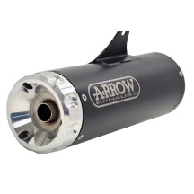 SILENCIADOR REBEL ARROW ACERO OSCURO ALUMINIO KAWASAKI Z 900 RS 2022-2024