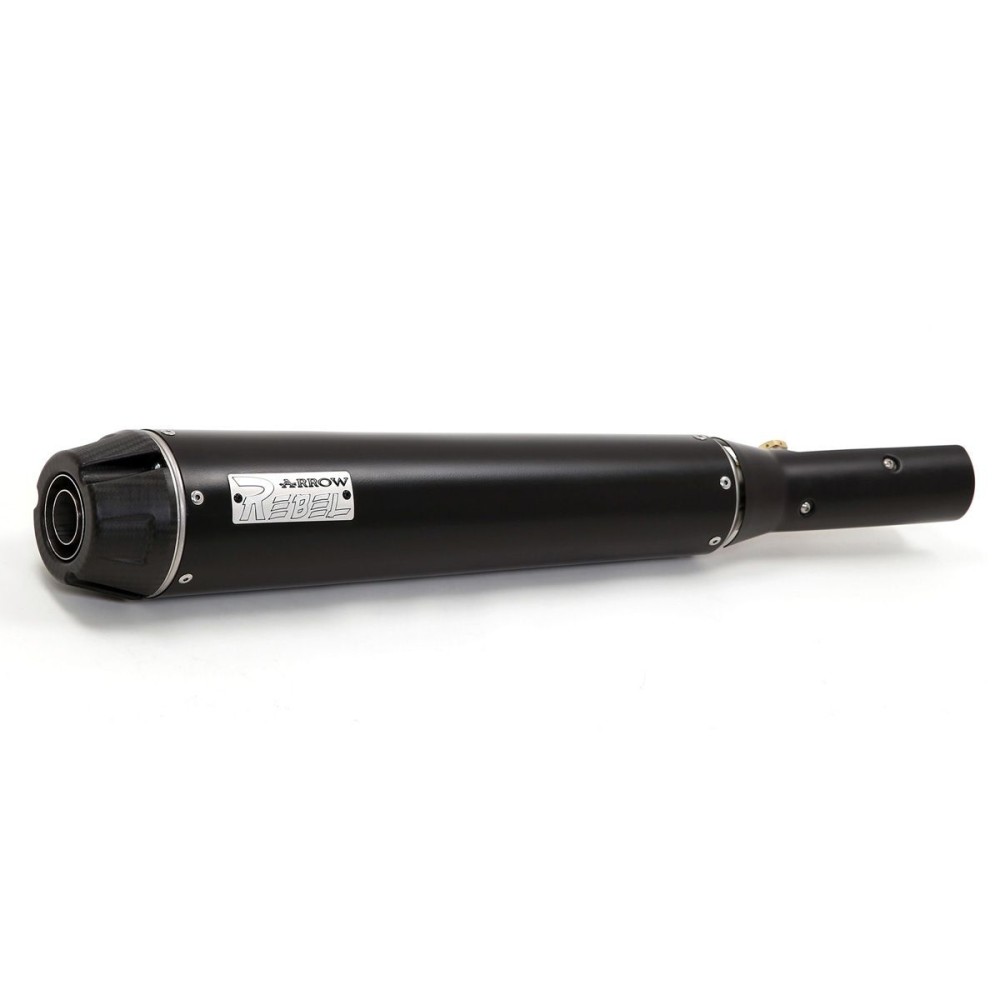 SILENCIADOR REBEL ARROW ACERO AL CARBONO OSCURO KAWASAKI Z 900 RS 2022-2024