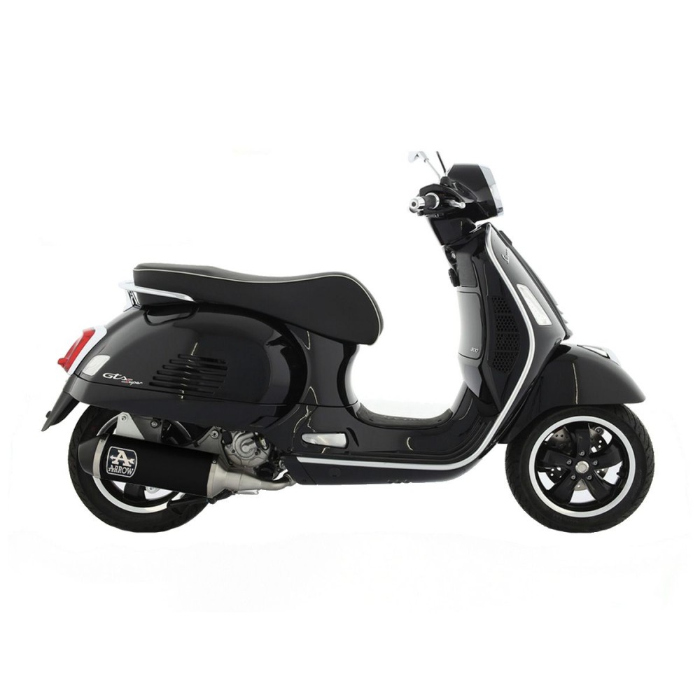 SILENCIADOR URBAN ARROW ALUMINIO NEGRO CARBONO VESPA GTS 300 HPE 2021-2022