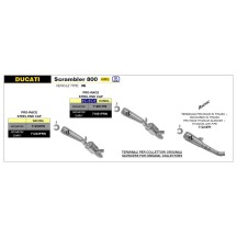 SILENCIADOR PRO RACE ARROW NICHROM OSCURO DUCATI SCRAMBLER 800 2021-2022