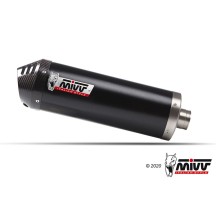 SILENCIADOR MIVV OVALADO ACERO INOXIDABLE NEGRO KAWASAKI ZZR 1400 2006-2008