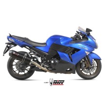 SILENCIADOR MIVV OVALADO ACERO INOXIDABLE NEGRO KAWASAKI ZZR 1400 2006-2008