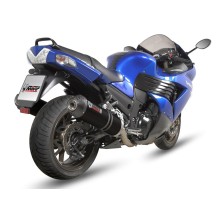 SILENCIADOR MIVV OVALADO ACERO INOXIDABLE NEGRO KAWASAKI ZZR 1400 2006-2008