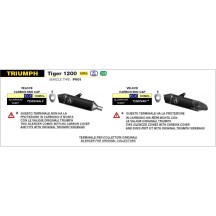 ARROW SILENCER VELOCE DARK ALUMINUM TRIUMPH TIGER 1200 2022-2023