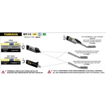 SILENCIADOR ARROW PISTA TITANIO YAMAHA MT-10 2022-2024