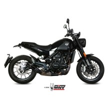 SILENCIADOR MIVV SPORT DOBLE GUN ACERO NEGRO BENELLI LEONCINO 500 2017-2024