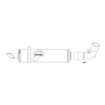 SILENCIADOR DE ACERO INOXIDABLE TITANIO HOMOLOGADO TERMIGNONI BUELL XB9 / XB12 2008-2010