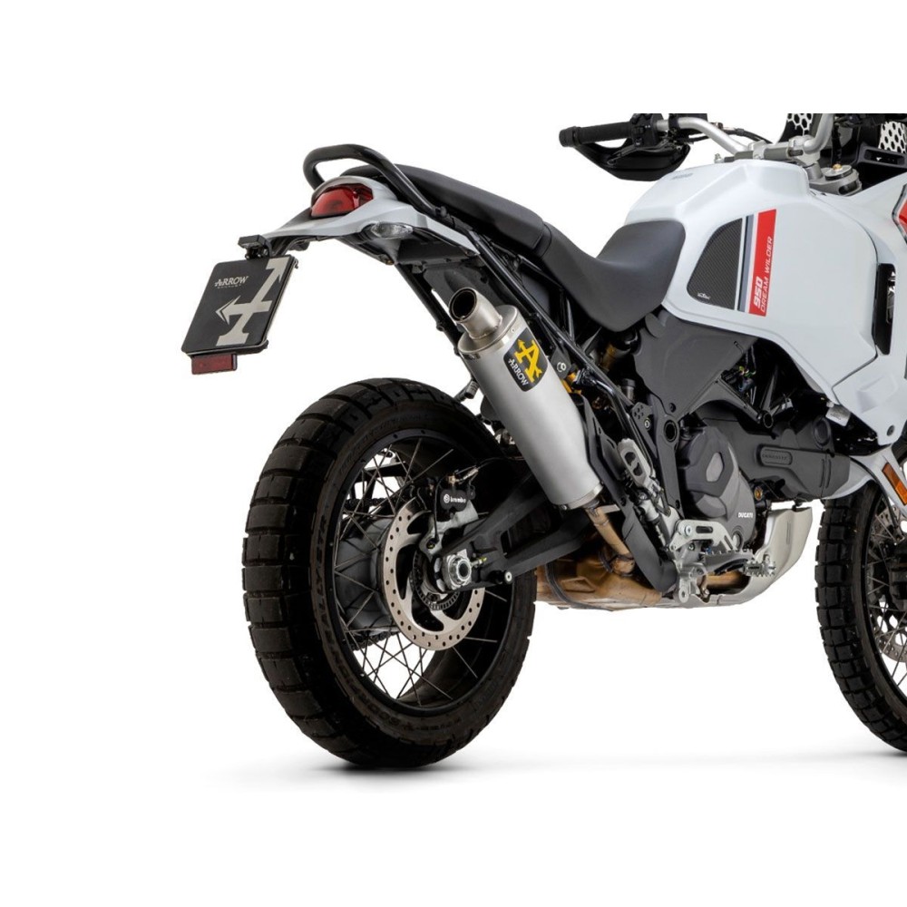 SILENCIADOR HOMOLOGADO INDY RACE ARROW TITANIO DUCATI DESERT X 2022-2024