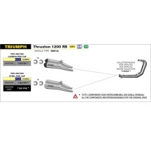SILENCIADORES PRO RACING ARROW NICHROM OSCURO TRIUMPH THRUXTON 1200 RS 2020-2022