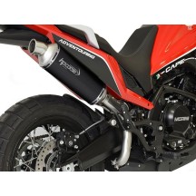 SILENCIADOR SP-1 CORTO NEGRO HP CORSE TITANIO MOTO MORINI X-CAPE 650 2021-2024