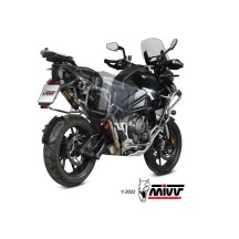 SILENCIADOR DAKAR MIVV ACERO INOXIDABLE NEGRO TRIUMPH TIGER 1200 GT / RALLY 2021-2024
