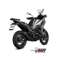 TERMINAL DE SONIDO MIVV ACERO INOXIDABLE NEGRO MOTO MORINI X-CAPE 2021-2024