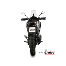 TERMINAL DE SONIDO MIVV ACERO INOXIDABLE NEGRO MOTO MORINI X-CAPE 2021-2024