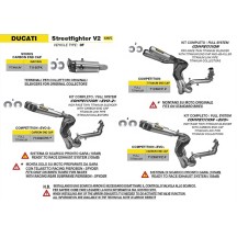 COMPETENCIA DE CARRERAS COMPLETA EVO ARROW EHOKE DUCATI STREETFIGHTER V2 2022-2024