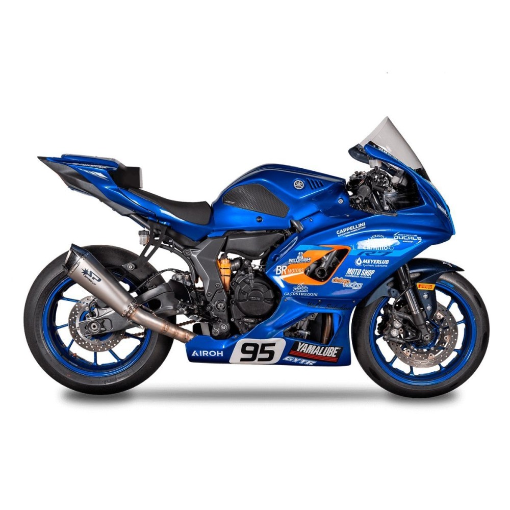 SPARK RACING COMPLETE EXHAUST KONIX EVO TITANIUM YAMAHA R7 2021-2025