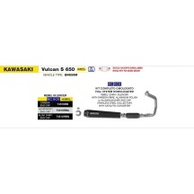 DESCARGA COMPLETA DE FLECHA OSCURA DE ALUMINIO DE ACERO REBELDE KAWASAKI VULCAN 650 S 2025