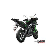 CRASH COMPLETO DESCARGANDO NEGRO MIVV KAWASAKI VERSYS 650 2024-2025