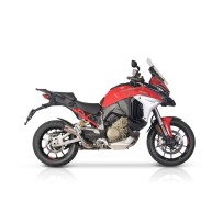 TERMINAL DE ESCAPE DE DISPAROS DE TITANIO + QD DE ESCAPE DE ESCAPE DUCATI MULTISTRADA V4 / S / PIKES PEAK 2020-2024