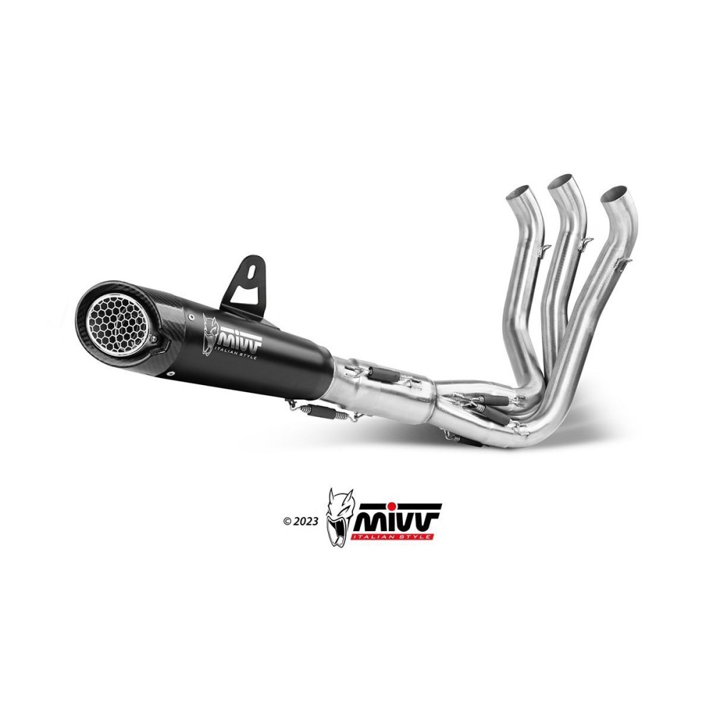 SISTEMA COMPLETO MIVV X-M5 NEGRO DE ACERO INOXIDABLE TRIUMPH TIGER SPORT 660 2022-2024 SISTEMA COMPLETO MIVV X-M5 NEGRO DE ACERO INOXIDABLE TRIUMPH TIGER SPORT 660 2022-2024