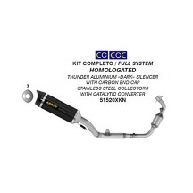 KIT COMPLETO HOMOLOGADO THUNDER ALUMINIO DARK ARROW HONDA CB 125 R 2024