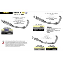 SISTEMA COMPLETO INDY RACE EVO HOMOLOGADO ALUMINIO DARK ARROW HONDA CB 650 R 2024