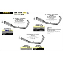 IMPIANTO COMPLETO INDY RACE EVO OMOLOGATO ALLUMINIO DARK ARROW  HONDA CBR 650 R 2024