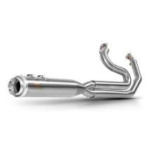 ESCAPE COMPLETO SATINADO RACING CORTO 2:1 RED THUNDER HARLEY DAVIDSON TOURING 2009-2024