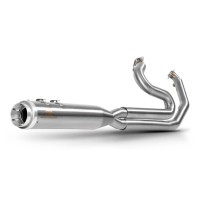 ESCAPE COMPLETO SATINADO RACING CORTO 2:1 RED THUNDER HARLEY DAVIDSON TOURING 2009-2024