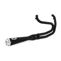 ESCAPE COMPLETO NEGRO 2:1 RED THUNDER HARLEY DAVIDSON DYNA 2006-2017 RACE 5 MARCE