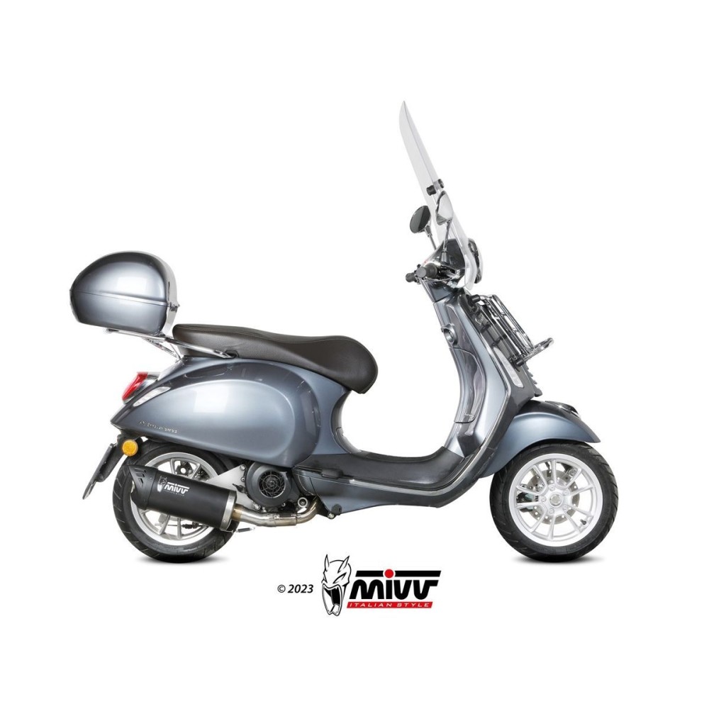 ESCAPE FULL MOVER ACERO INOXIDABLE NEGRO MIVV VESPA SPRINT 125 3V 2021-2024 ESCAPE FULL MOVER ACERO INOXIDABLE NEGRO MIVV VESPA SPRINT 125 3V 2021-2024