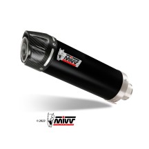 SISTEMA COMPLETO MIVV GP NEGRO ACERO INOXIDABLE COPA DE CARBONO VOGE BRIVIDO 125 R 2023-2024