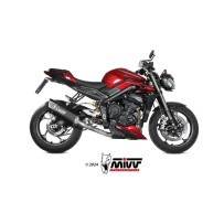 IMPLANTE COMPLETO SR-1 TITANIO NEGRO MIVV TRIUMPH STREET TRIPLE 765 R / RS 2023-2024