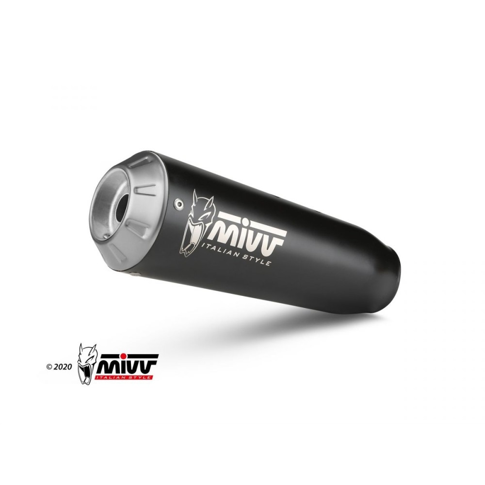 SISTEMA COMPLETO MIVV X-M1 ACERO INOXIDABLE NEGRO ZONTES ZT 125 GK 2021-2024