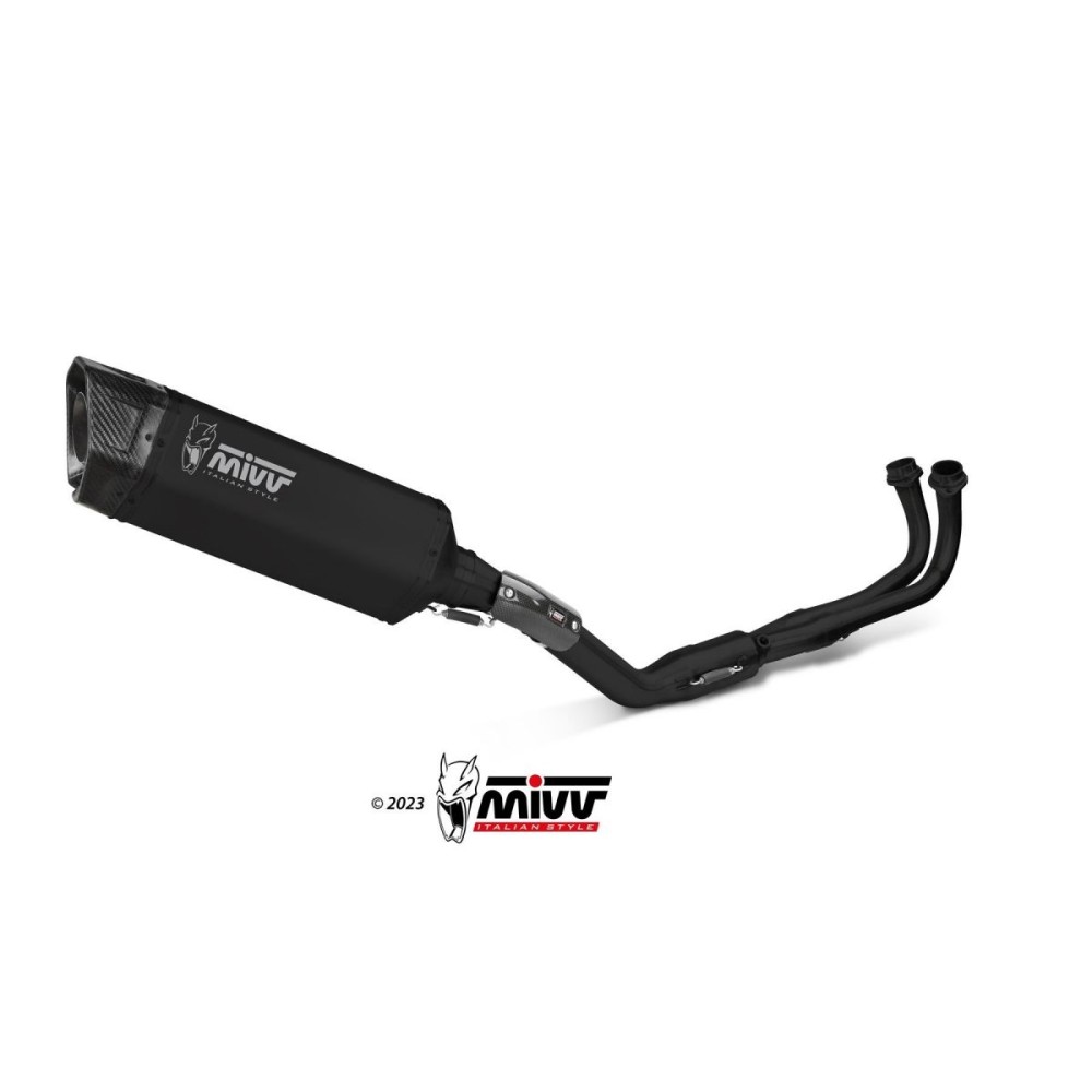 SISTEMA COMPLETO SR-1 MIVV ACERO INOXIDABLE NEGRO YAMAHA T-MAX 560 2022-2024